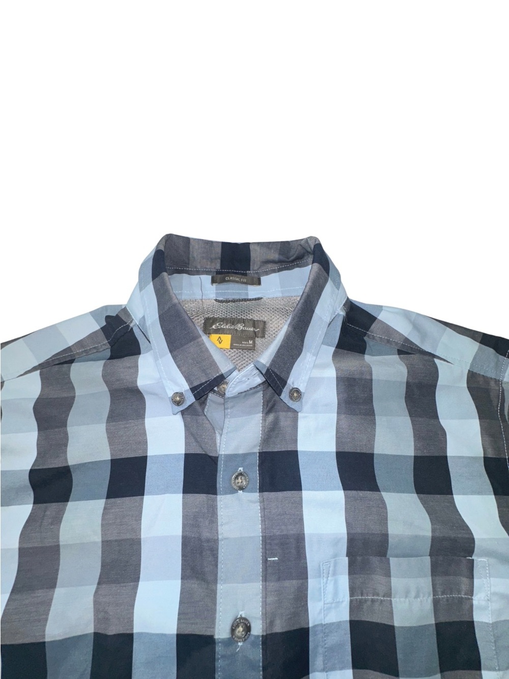 Eddie Bauer First Ascent Classic Fit Plaid Button Down Shirt Men’s Medium